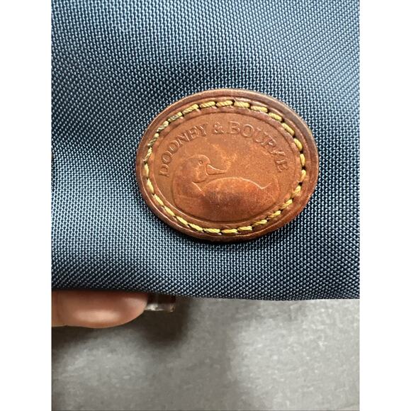 Dooney Bourke Crossbody Handbag "North South Triple Zip" Blue Nylon - Picture 6 of 12